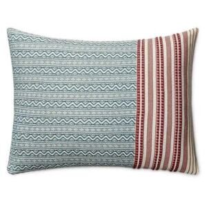 NEW Ralph Lauren Home Granby Teal Multi Decorative Pillow 15x20 Cotton $215